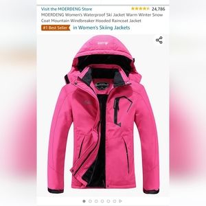 Pink ski jacket
